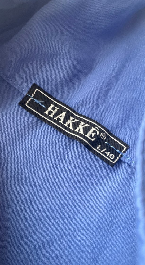 Mavi Kısa Kollu Keten Gömlek - Görsel 2