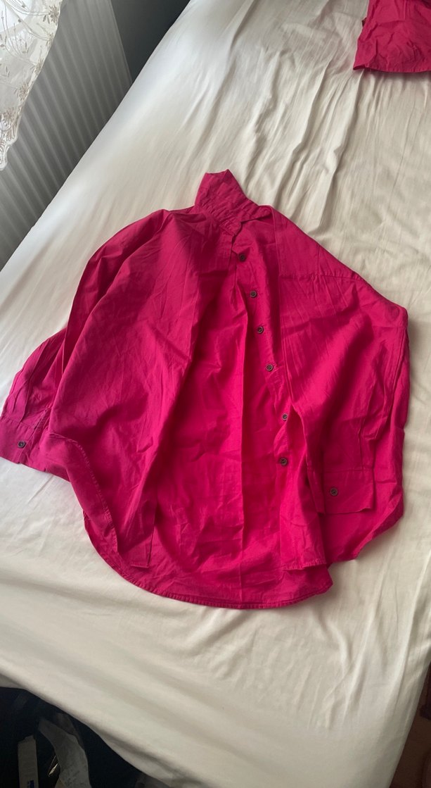 Fulya Keten Uzun Kollu Salaş Gömlek - Görsel 2