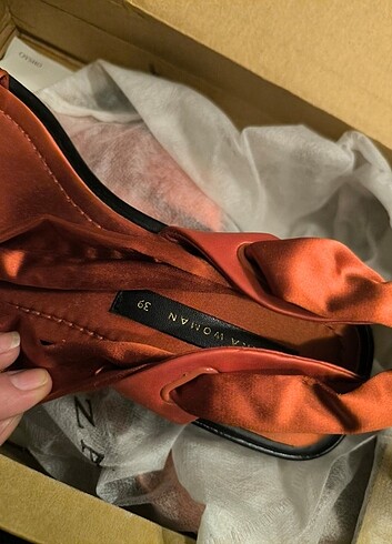 Zara Zara Sandalet Saten