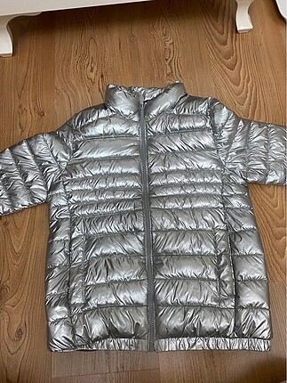 Zara kız çocuk parlak gri mont
