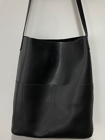 Zara Deri Shopper Çanta