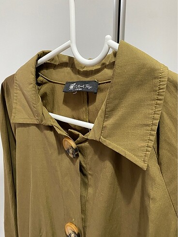universal Beden haki Renk Oversize Trençkot