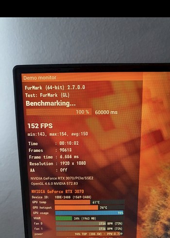 Beden palit rtx 3070 3 fanlı ekran kartı