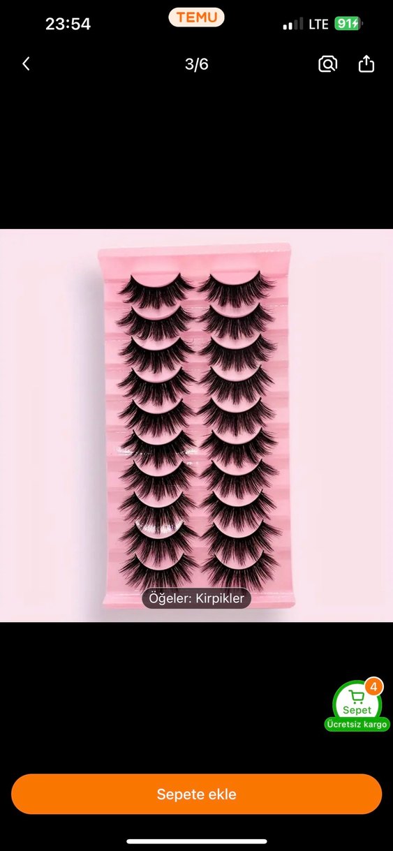 9 Çift Takma Kirpik - Görsel 3