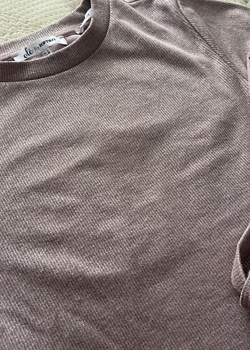 Bej Kısa Kollu Kadın tişört - Görsel 3