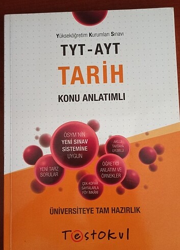 Tyt ayt tarih konu anlatım+ test kitabı 