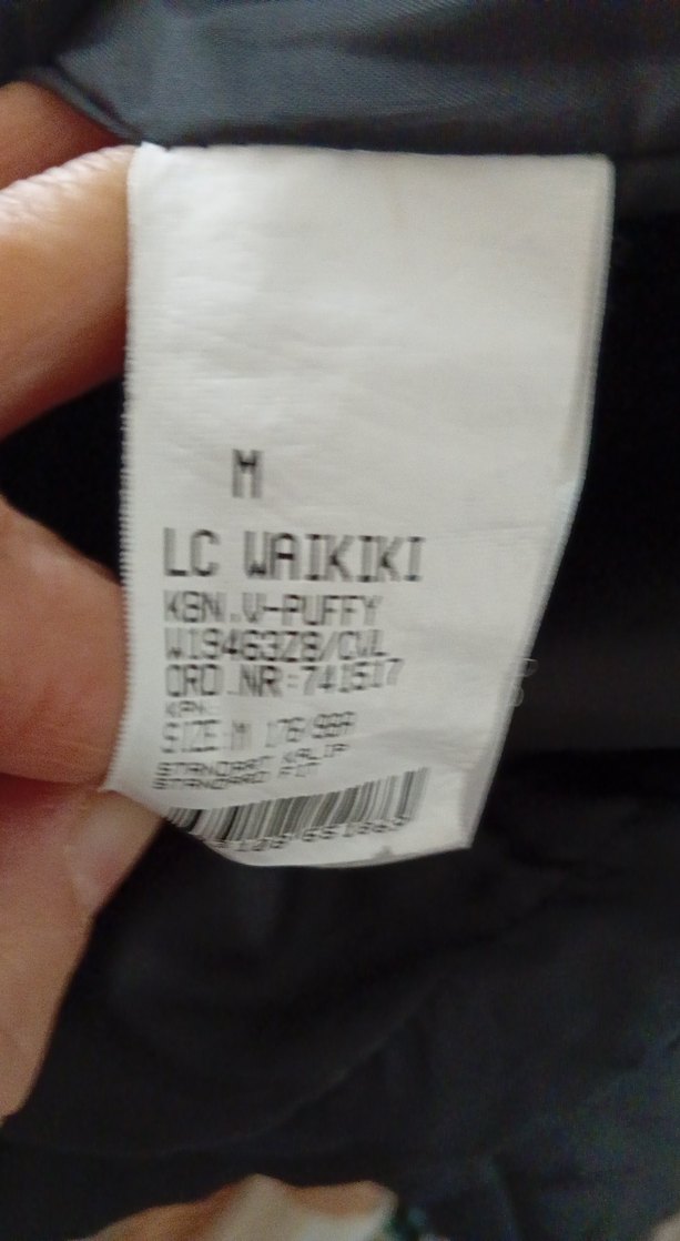 Siyah Fermuarlı erkel Kışlık Mont - Görsel 3