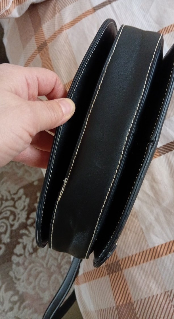 Bej Deri Tokalı Kadın Çanta - Görsel 5