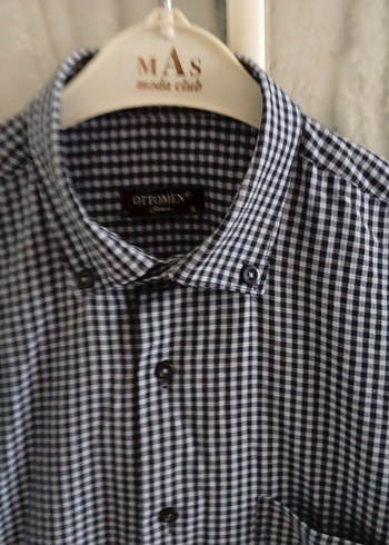 Mavi Düğmeli Erkek Gömlek - Görsel 4