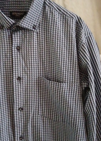 Mavi Düğmeli Erkek Gömlek - Görsel 5