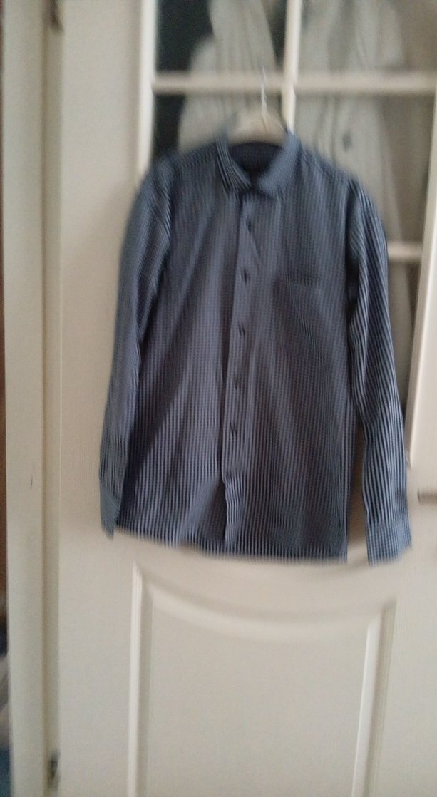 Mavi Düğmeli Erkek Gömlek - Görsel 3