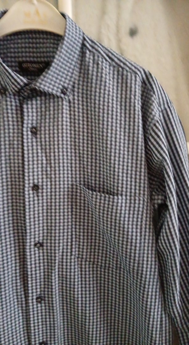 Mavi Düğmeli Erkek Gömlek - Görsel 5