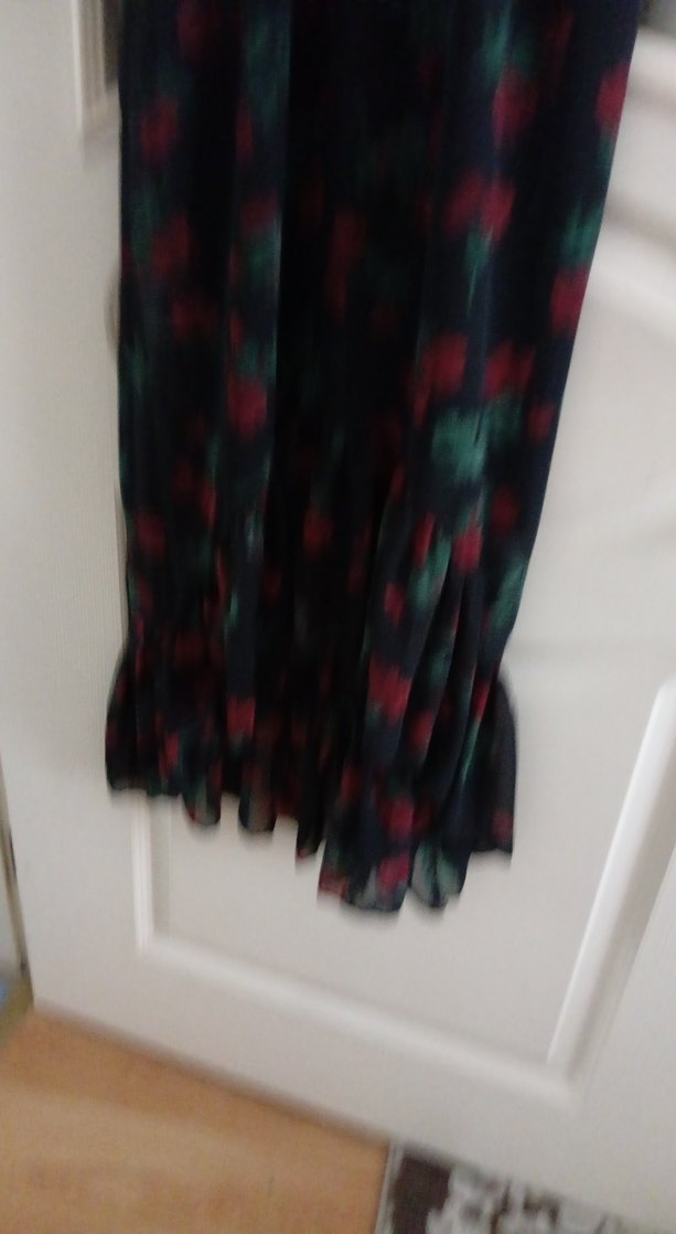 Çiçek Desenli şifon Uzun Askılı Kadın Elbise - Görsel 4