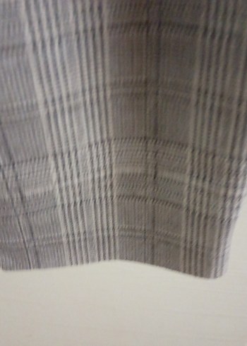 Gri Pilili Kadın Kumaş Pantolon - Görsel 7