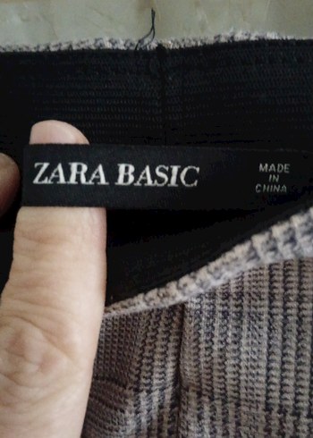 Gri Pilili Kadın Kumaş Pantolon - Görsel 10