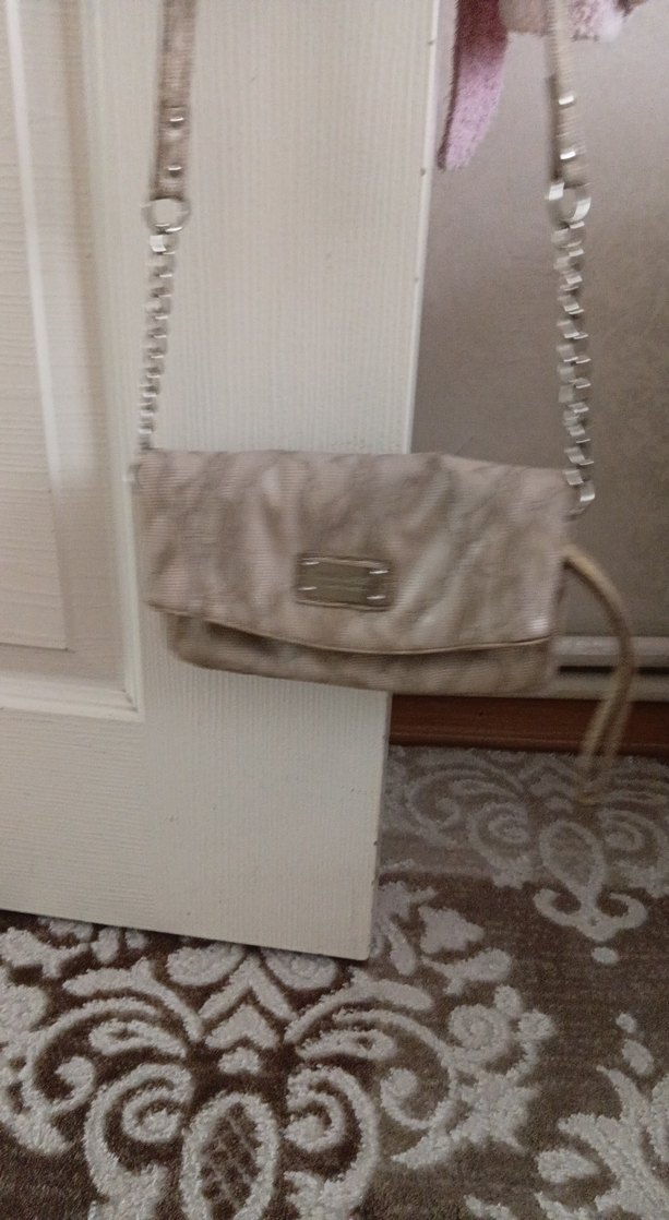 Dantel Detaylı Bej Kadın Deri Çanta - Görsel 3