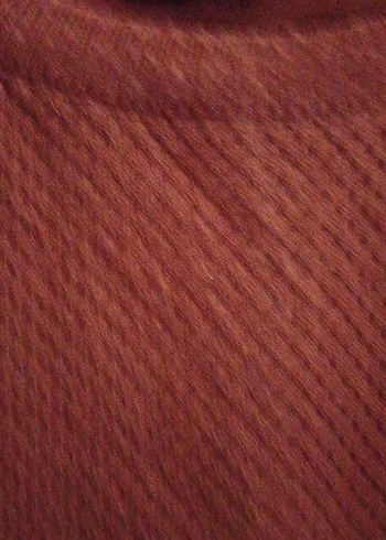 Bordo Oversize Yün Kazak - Görsel 6