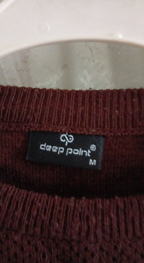 Bordo Oversize Yün Kazak - Görsel 5