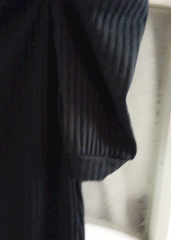 Siyah Drapeli Midi Gotik Elbise - Görsel 9