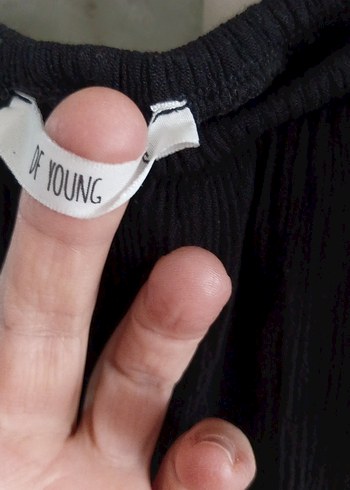 Siyah Nakışlı Bohem Mini Bluz - Görsel 7