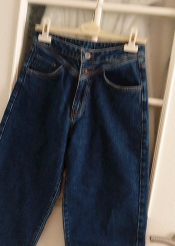 Düğmeli,  Kadın Kot Pantolon - Görsel 15