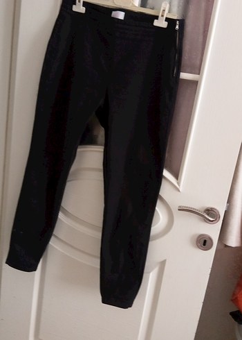 Siyah Fermuarlı Kadın Kumaş Pantolon - Görsel 3