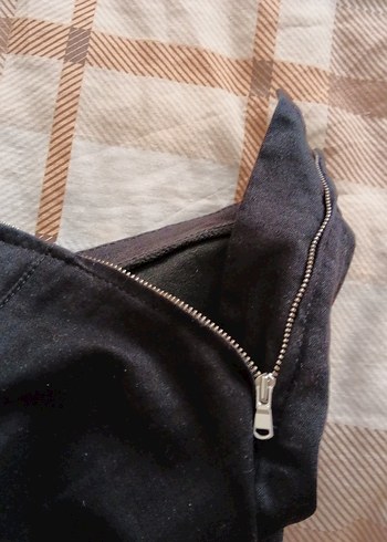 Siyah Fermuarlı Kadın Kumaş Pantolon - Görsel 8