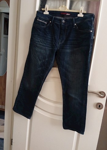 Erkek Lacivert Kemerli Regular Fit Jean - Görsel 2