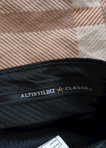 altın yıldız  Siyah Kemerli Erkek Pantolon - Görsel 7