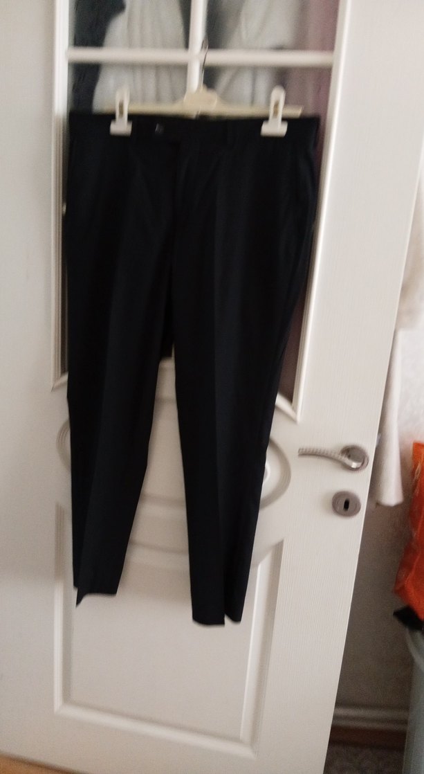 altın yıldız  Siyah Kemerli Erkek Pantolon - Görsel 2