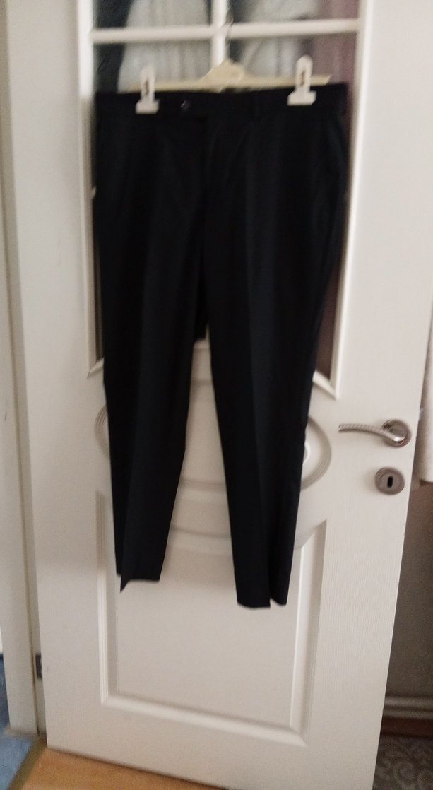 altın yıldız  Siyah Kemerli Erkek Pantolon - Görsel 3