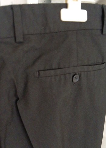 Kemer Detaylı Siyah erkek Kumaş Pantolon - Görsel 8