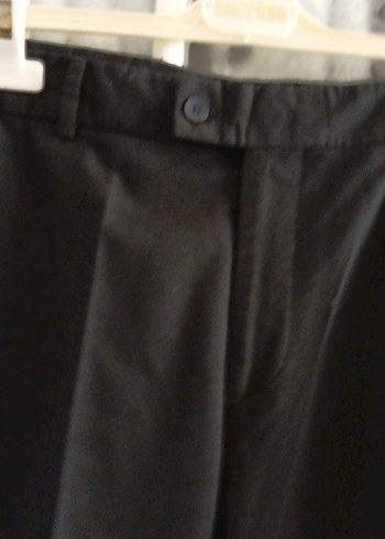 Kemer Detaylı Siyah erkek Kumaş Pantolon - Görsel 6