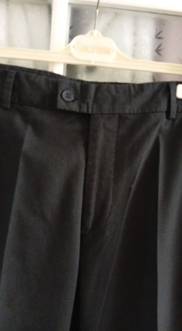 Kemer Detaylı Siyah erkek Kumaş Pantolon - Görsel 5