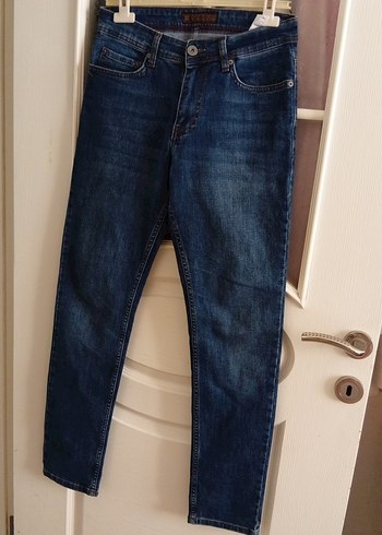 Koyu Mavi Normal Kesim erkekDenim Pantolon - Görsel 4