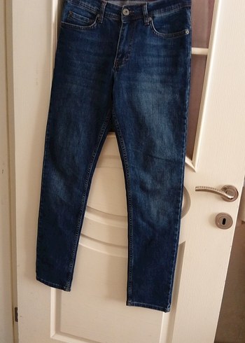 Koyu Mavi Normal Kesim erkekDenim Pantolon - Görsel 3