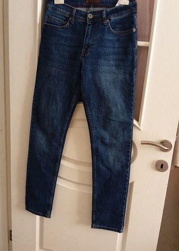 Koyu Mavi Normal Kesim erkekDenim Pantolon - Görsel 2