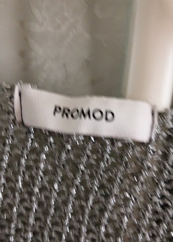 simli Gri Örgü Kadın Kazak - Görsel 10