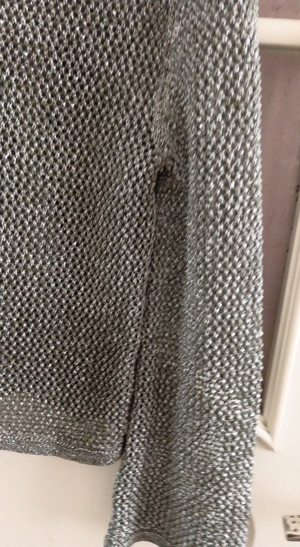 simli Gri Örgü Kadın Kazak - Görsel 5