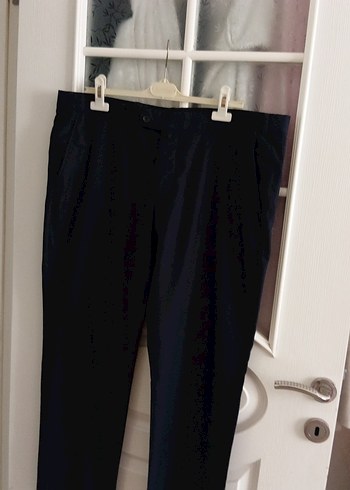 Erkek lacivert Kemerli Ofis Pantolonu 50 beden - Görsel 8