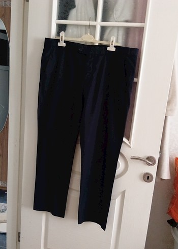 Erkek lacivert Kemerli Ofis Pantolonu 50 beden - Görsel 9