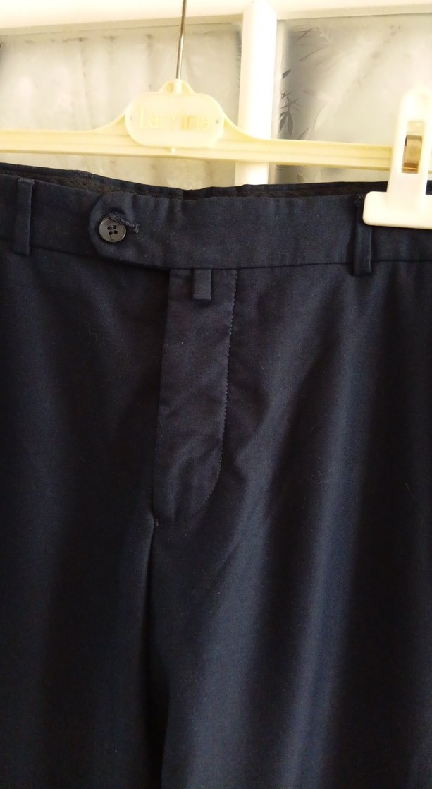 Erkek  lacivert Kemerli Ofis Pantolonu 50 beden - Görsel 5