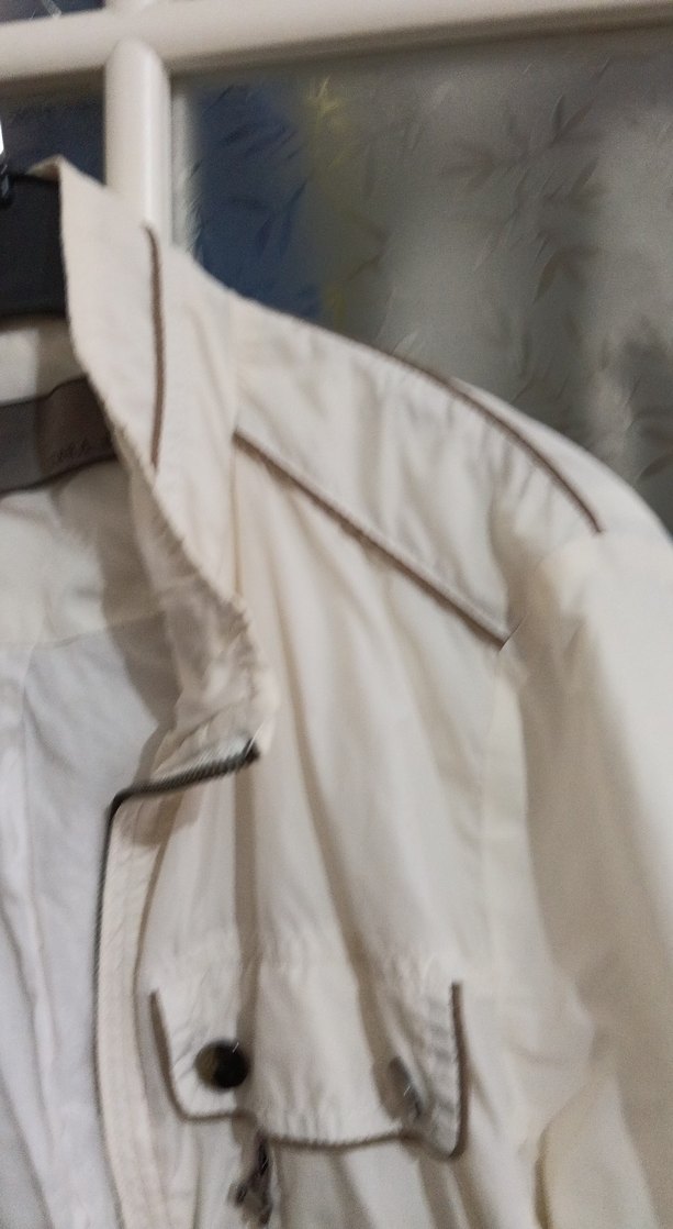 mevsimlikKadın Beyaz Kemerli Keten Ceket - Görsel 5