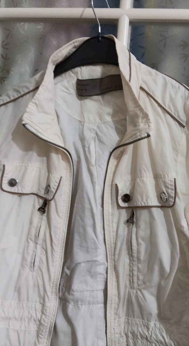 mevsimlikKadın Beyaz Kemerli Keten Ceket - Görsel 4