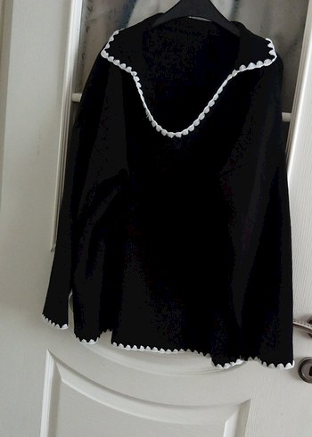 Siyah Örgü Kadın Triko Kazak - Görsel 6