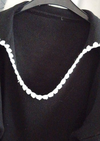 Siyah Örgü Kadın Triko Kazak - Görsel 4