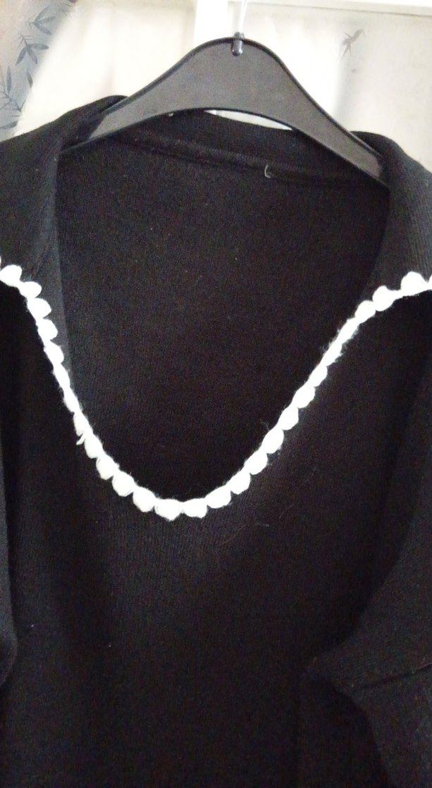 Siyah Örgü Kadın Triko Kazak - Görsel 4