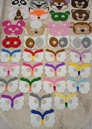 Çocuklar için Renkli Nakışlı Uyku Maskeleri çocuk maskeleri - Görsel 4