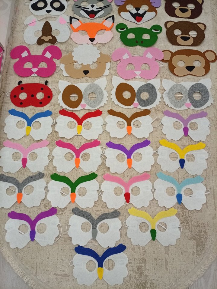 Çocuklar için Renkli Nakışlı Uyku Maskeleri çocuk maskeleri - Görsel 4