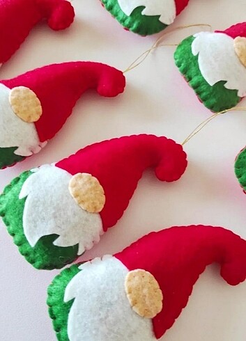 Keçe şans cücesi çamağacı christmas